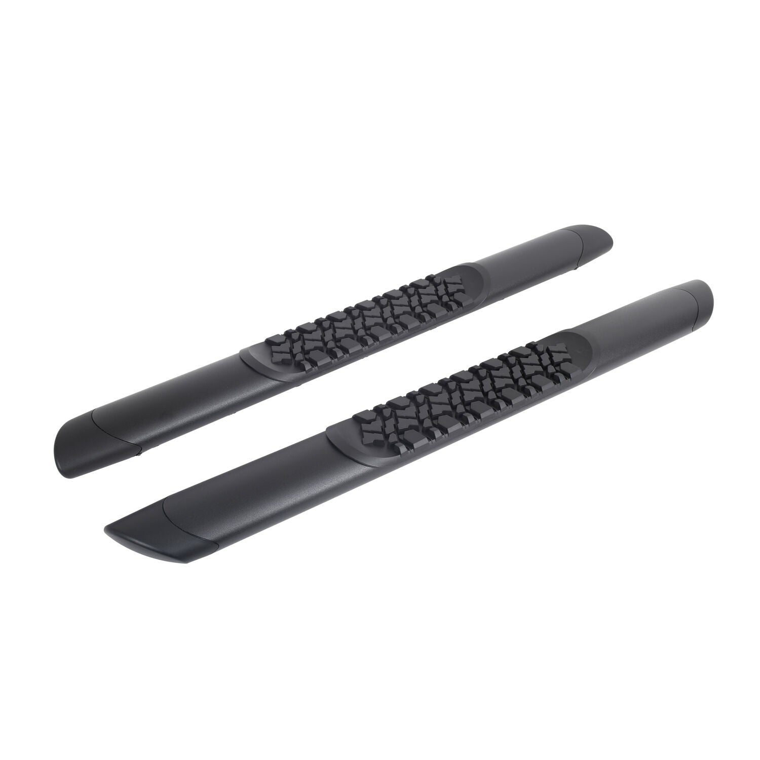 V3 Series Aluminum 5 Inch Elipse Side Steps Boards Only Textured Black For 2007-2018 Jeep Wrangler JK 2 Door Go Rhino