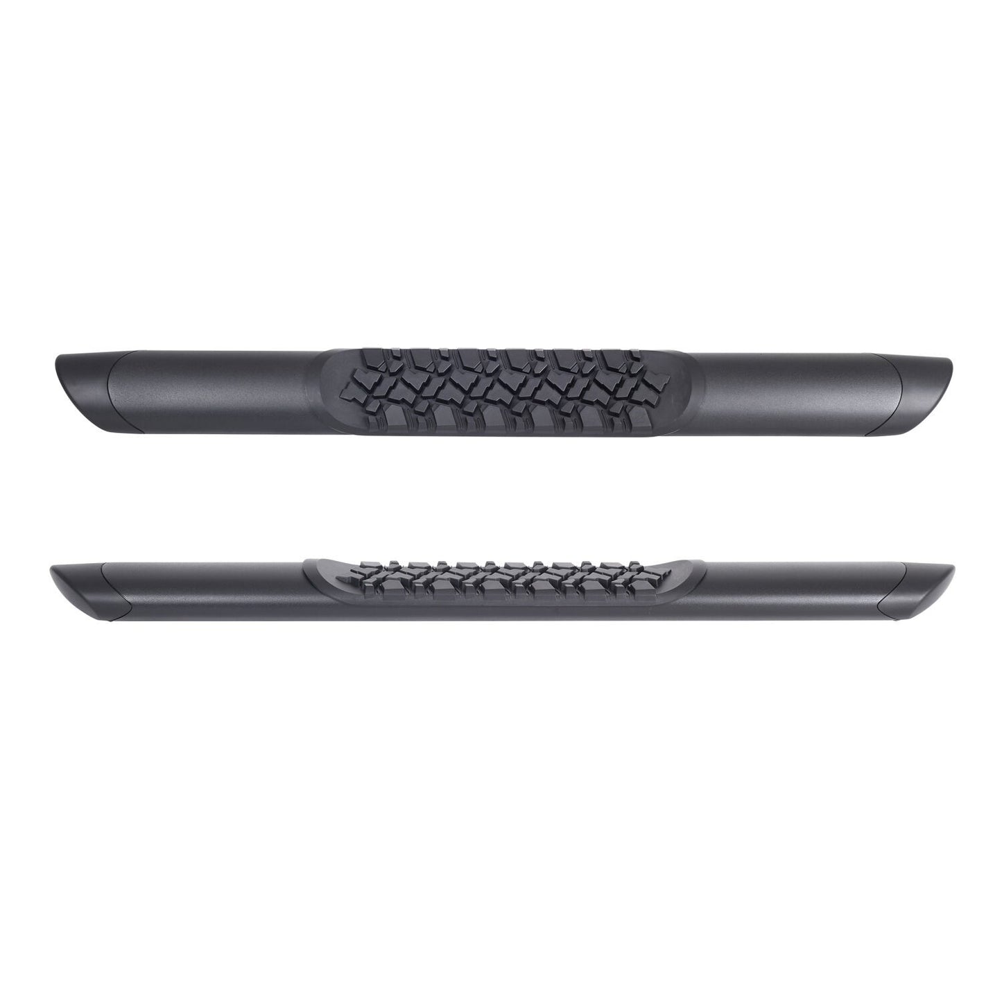 V3 Series Aluminum 5 Inch Elipse Side Steps Boards Only Textured Black For 2007-2018 Jeep Wrangler JK 2 Door Go Rhino