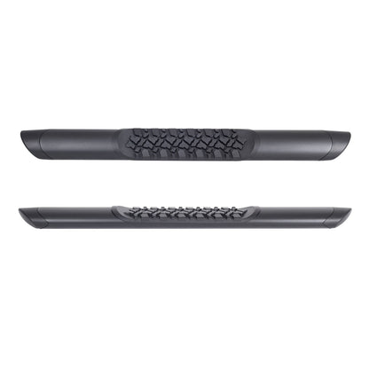 V3 Series Aluminum 5 Inch Elipse Side Steps Boards Only Textured Black For 2007-2018 Jeep Wrangler JK 2 Door Go Rhino