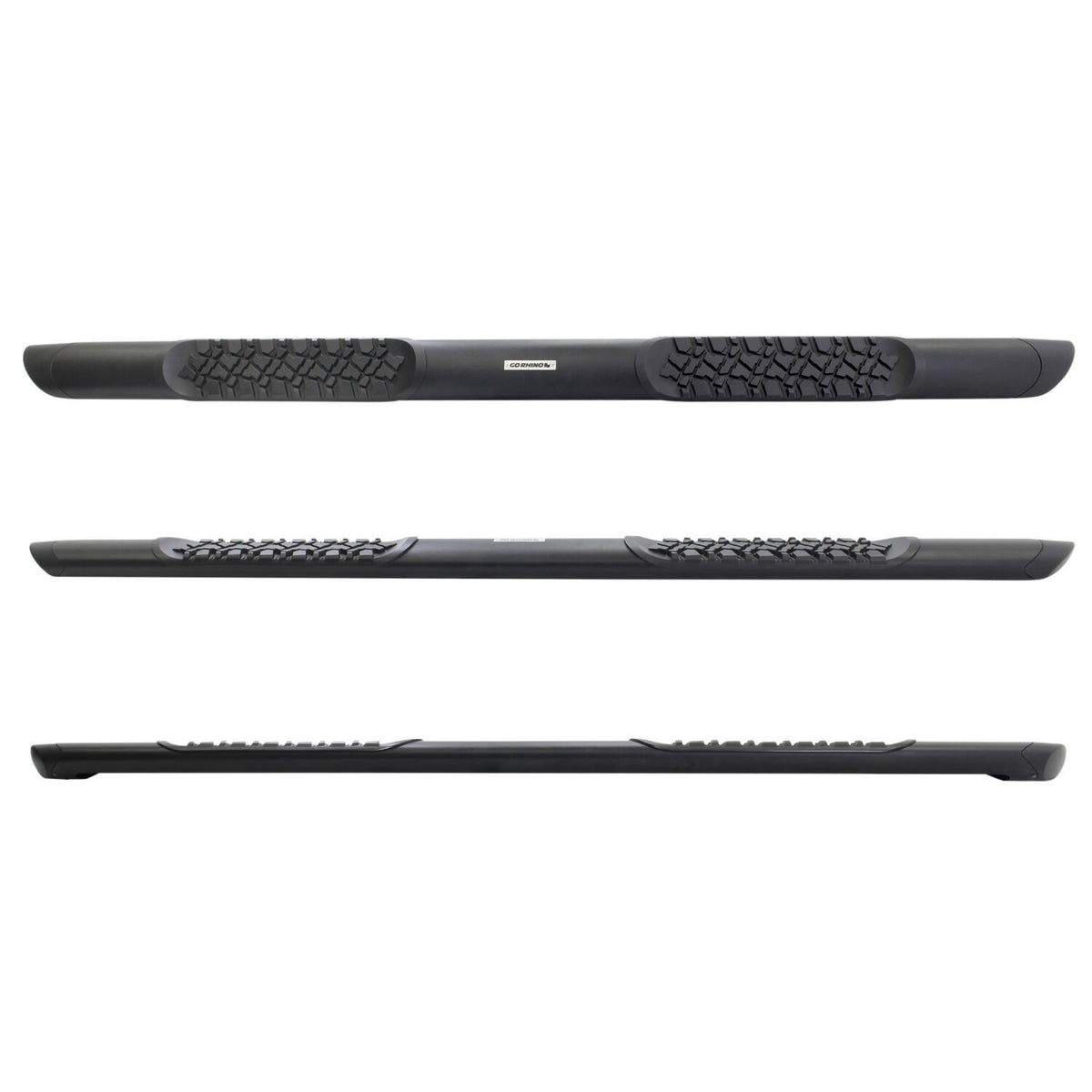 V3 Series Aluminum 5 Inch Elipse Side Steps Boards Only Textured Black 1999-2026 Ford F-250/F-350 2005-2023 Toyota Tacoma 2007-2026 Toyota Tundra Go Rhino