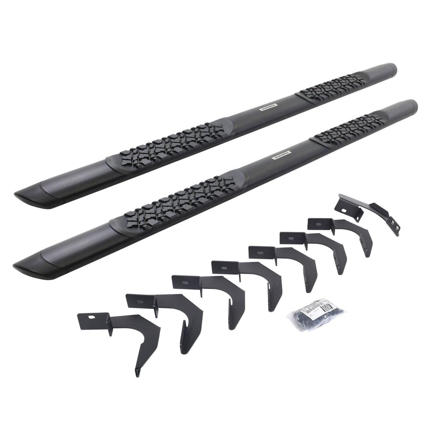 V3 Series Aluminum 5 Inch Elipse Side Steps with Mounting Brackets Textured Black 2015-2026 Colorado/Canyon Go Rhino