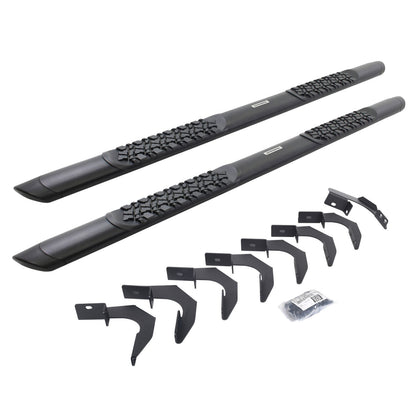 V3 Series Aluminum 5 Inch Elipse Side Steps with Mounting Brackets Textured Black 2015-2026 Colorado/Canyon Go Rhino