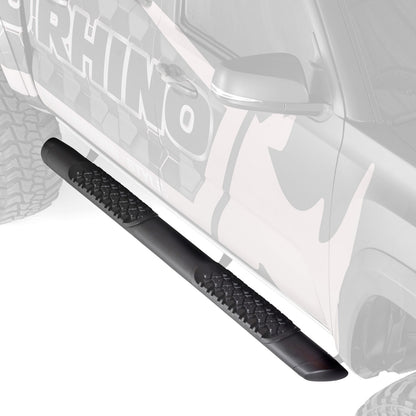 V3 Series Aluminum 5 Inch Elipse Side Steps with Mounting Brackets Textured Black 2022-2026 Toyota Tundra Extended Cab Go Rhino