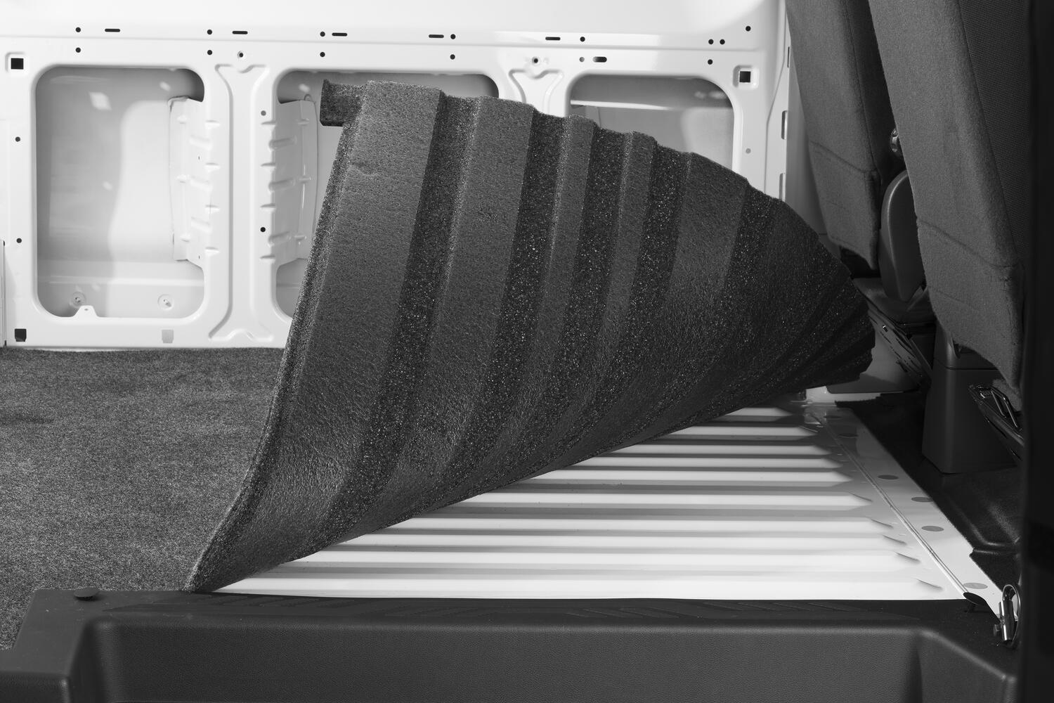 Vanrug Cargo Mat 14+ Transit Connect 104.8 inch Short WB 3/4 Inch Closed Cell Foam Mat Size 64 Inch x 53 Inch Charcoal BedRug