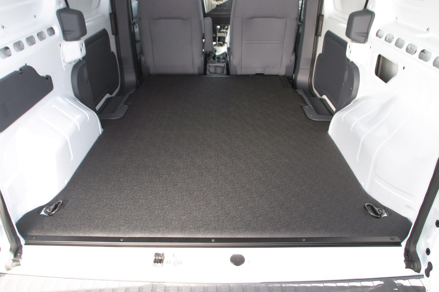 Vantred Cargo Mat 15+ Ford Transit Long Wheel Base - 148 inch WB w/o extended body 1/2 Inch Closed Cell Foam Mat Size 132 3/16 Inch x 68 5/16 Inch Charcoal BedRug