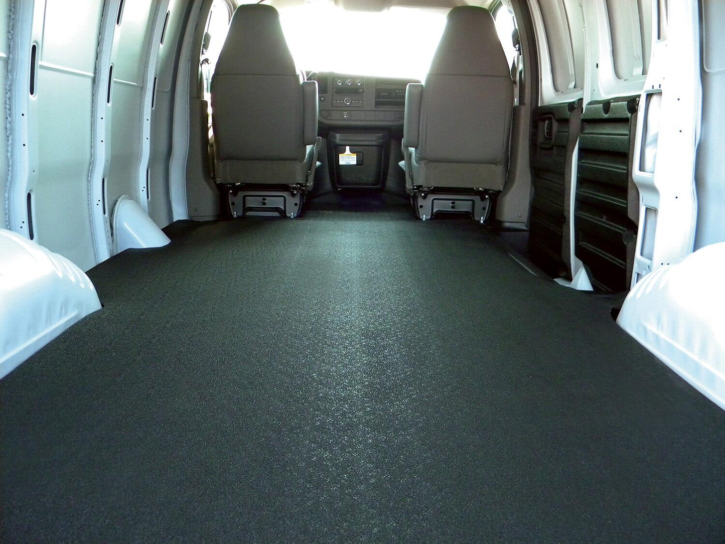 Vantred Cargo Mat 1996-2019 Chevy Express/Gmc Savana Standard Passanger Van 1/2 Inch Closed Cell Foam Mat Size 111 7/8 Inch x 71 Inch Charcoal BedRug