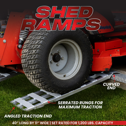 Lightweight Aluminum Shed Ramps