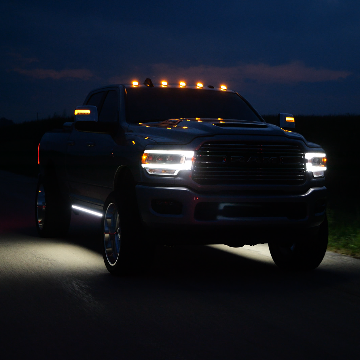 Lumastep M2 Powered Light Up Running Boards | 2019-2025 Dodge Ram 2500/3500