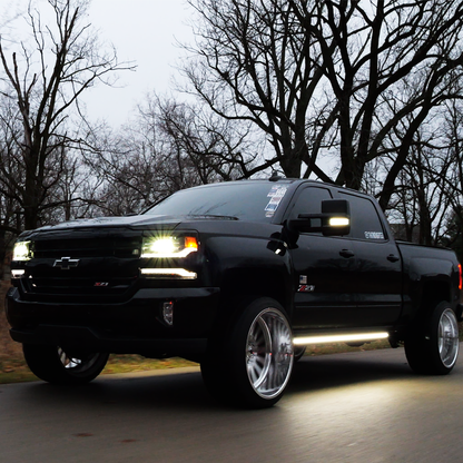 Lumastep M2 Powered Light Up Running Boards | 2014-2019 Chevy Silverado & GMC Sierra