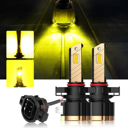 For 2007-2014 GMC Sierra 3500 HD 9005 H11 LED Headlight Bulbs Bundle