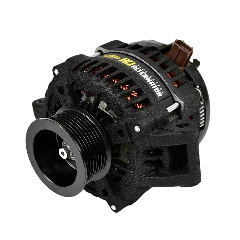 XDP Wrinkle Black HD High Output Alternator - 6.4 Powerstroke