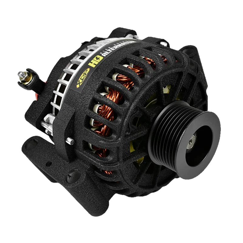 XDP Wrinkle Black HD High Output Alternator - 7.3 Powerstroke