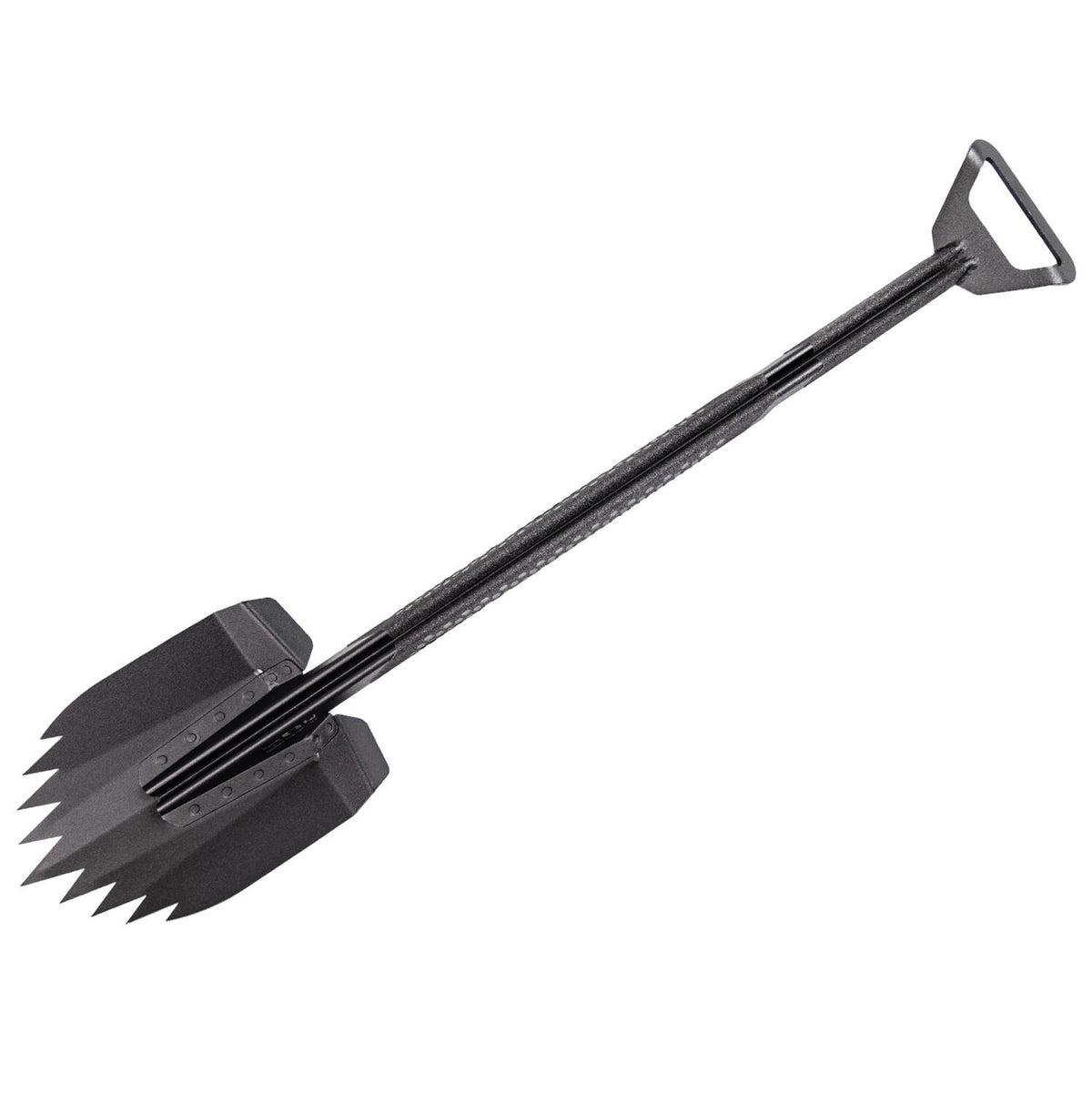 Xventure Gear Sharktooth Stackable Shovel Textured Black Go Rhino