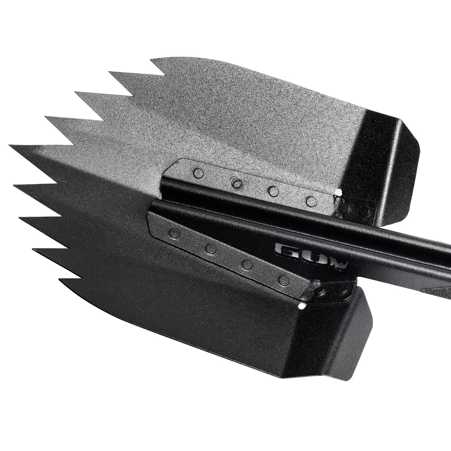 Xventure Gear Sharktooth Stackable Shovel Textured Black Go Rhino