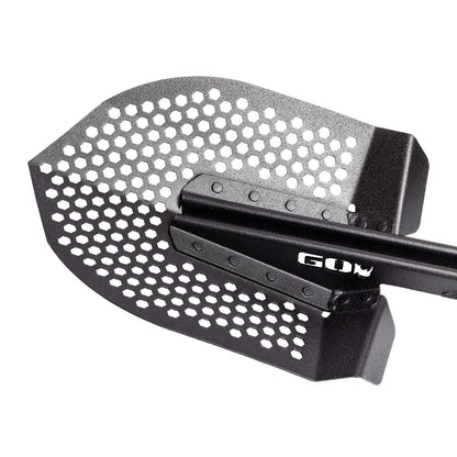Xventure Gear Perforated Stackable Shovel Textured Black Go Rhino