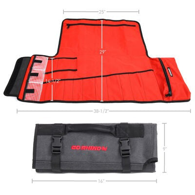 Xventure Gear Tool Roll Large Textured Black Go Rhino