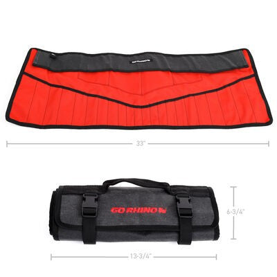 Xventure Gear Tool Roll Textured Black Go Rhino
