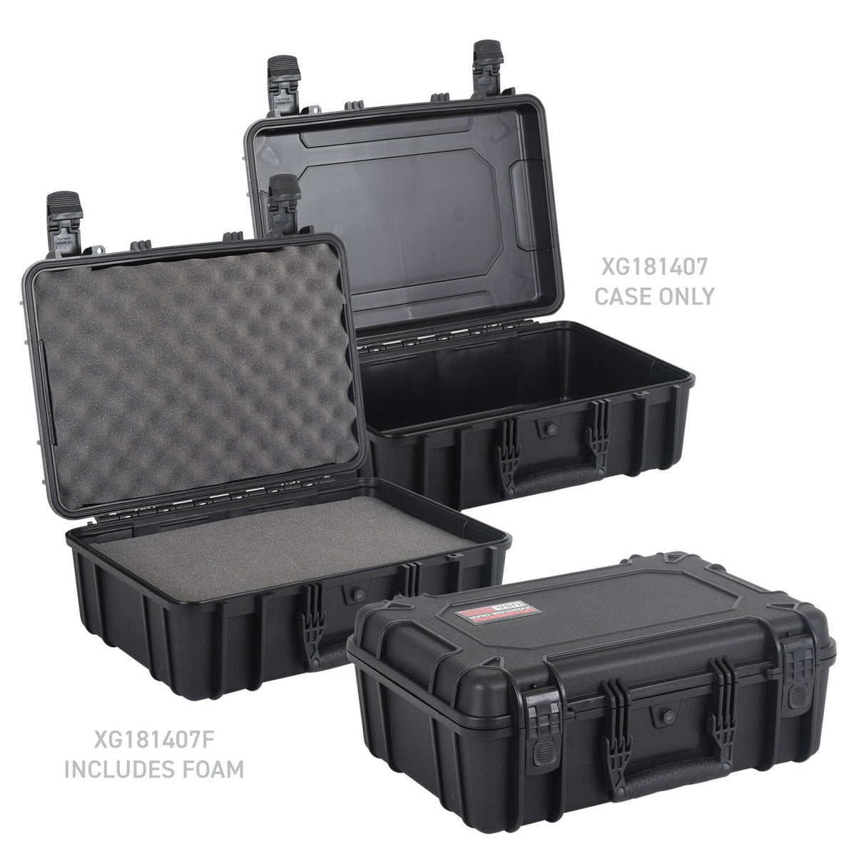 Xventure Gear Hard Case With Foam Medium Box 18 Inch Textured Black Go Rhino