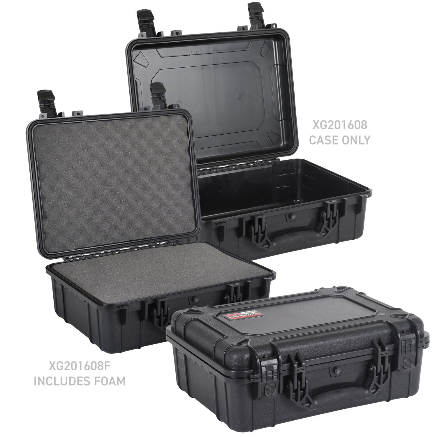 Xventure Gear Hard Case With Foam Large Box 20 Inch Textured Black Go Rhino