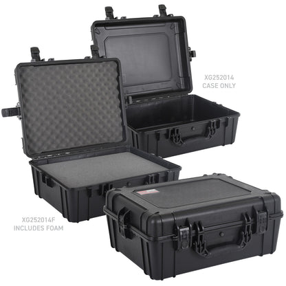 Xventure Gear Hard Case With Foam Large Box 25 Inch Textured Black Go Rhino