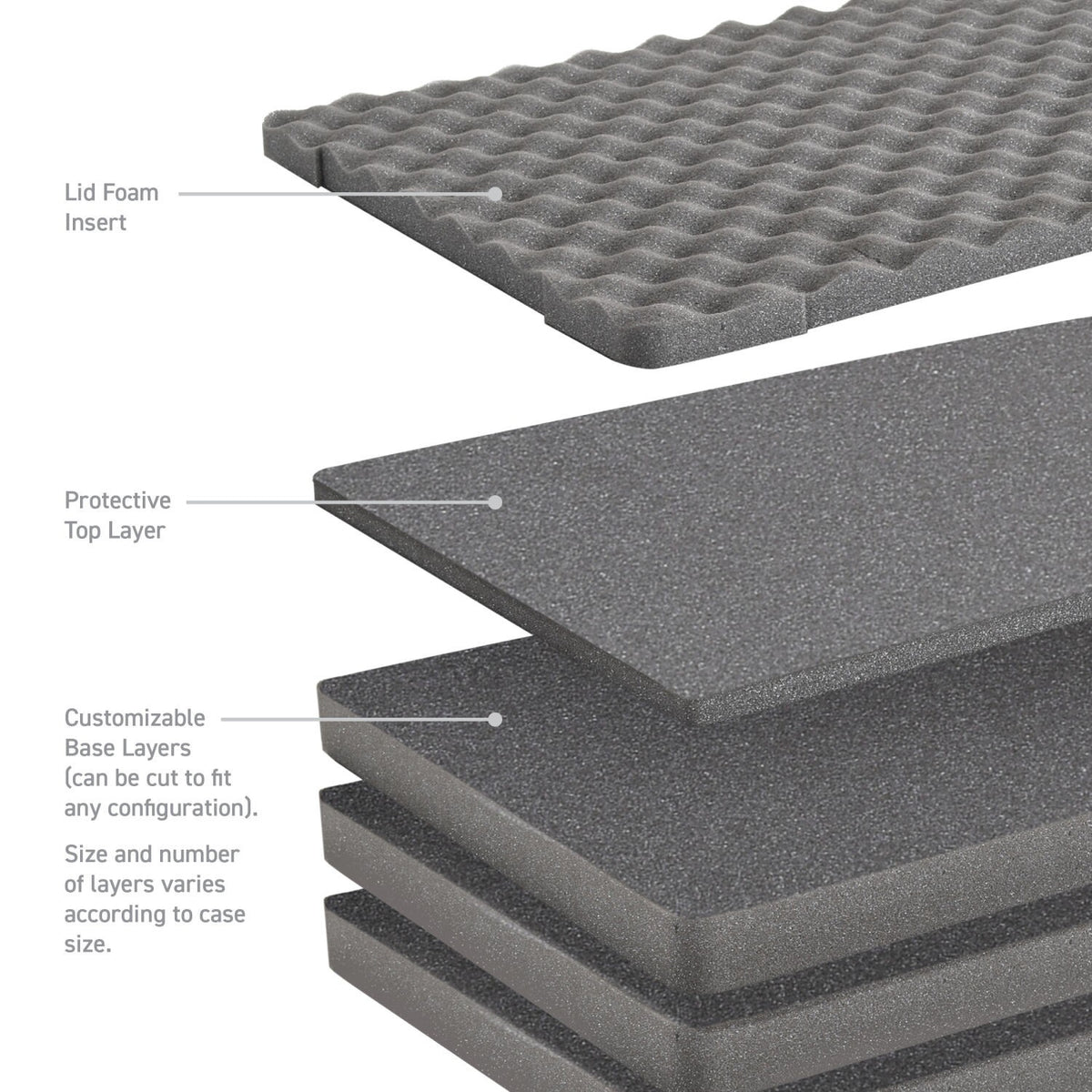 Xventure Gear Hard Case With Foam Long Box 45 Inch Textured Black Go Rhino