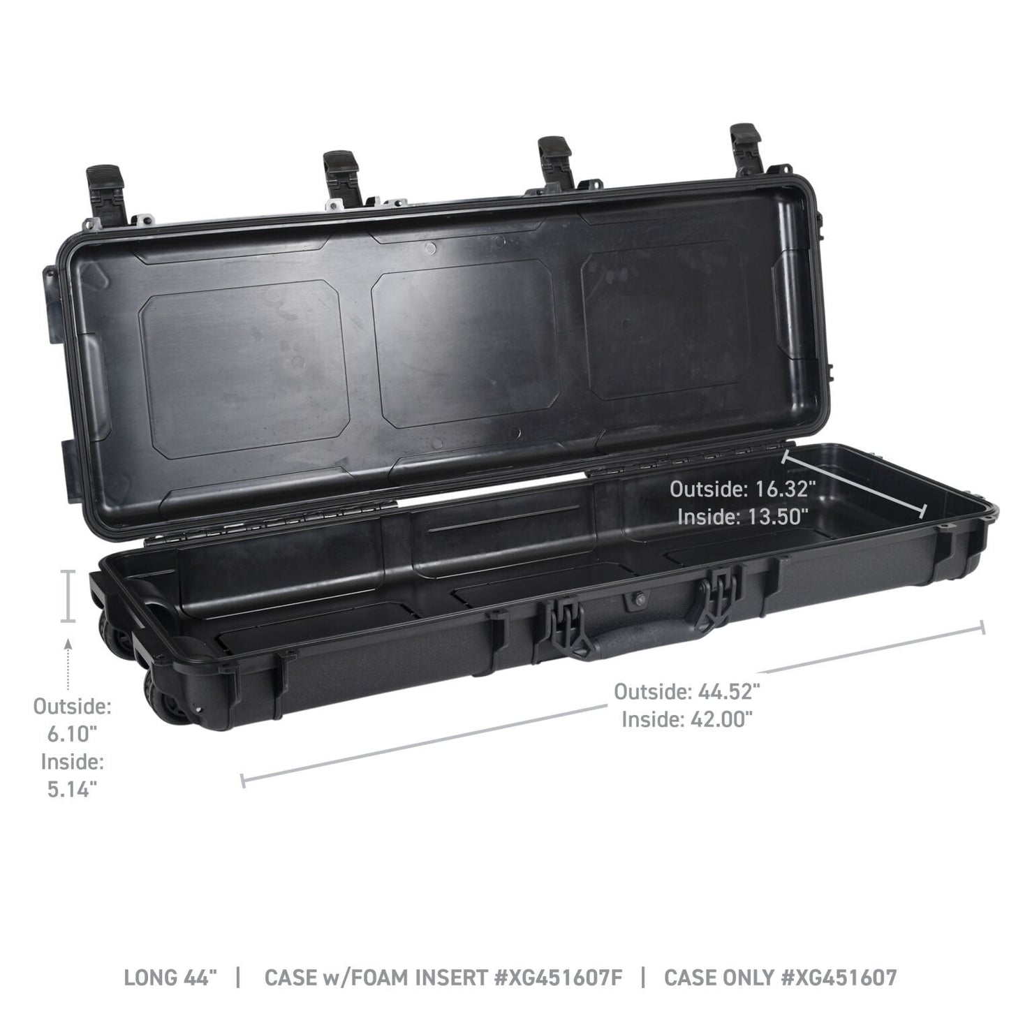 Xventure Gear Hard Case Long Box 45 Inch Textured Black Go Rhino