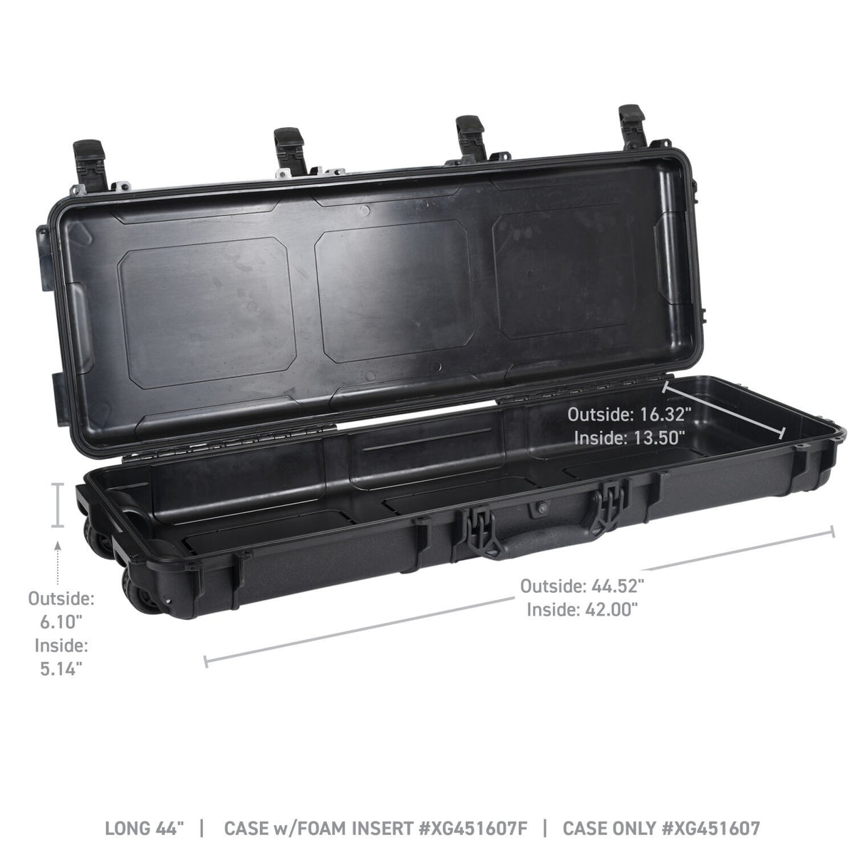 Xventure Gear Hard Case Long Box 45 Inch Textured Black Go Rhino