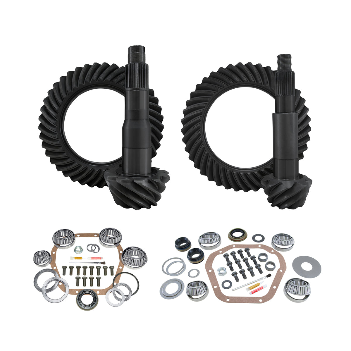 Re-Gear & Installation Kit Dana 60 Ford F250/F350 3.73 Ratio 11-'16 F250 & F350 Srw 3.73 Complete Gear/Kit Package With F10.5/ D60 (Fits 4.10&Down Front Case) Yukon Gear