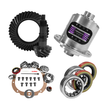 8.8 Inch Ford 3.31 Rear Ring & Pinion Install Kit 31 Spline Posi 2.53 Inch Axle Bearings 8.8 Ford 3.31 Rear R&P Gear/ Install Kit Package With 31 Spline Posi & Ak 1559 Axle Bearings (2.53 Inch Od) Yukon Gear