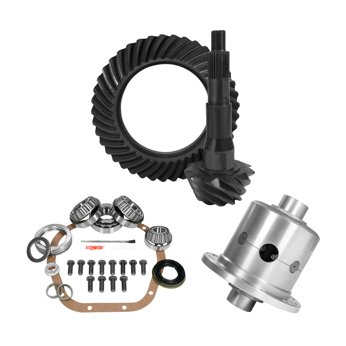 10.5 Inch Ford 4.56 Rear Ring & Pinion Install Kit 35 Spline Posi 10.5 Inch Ford 4.56 Rear R&P Gear/ Install Kit Package W/ Posi '08-'10 F250/ F350 Srw Yukon Gear