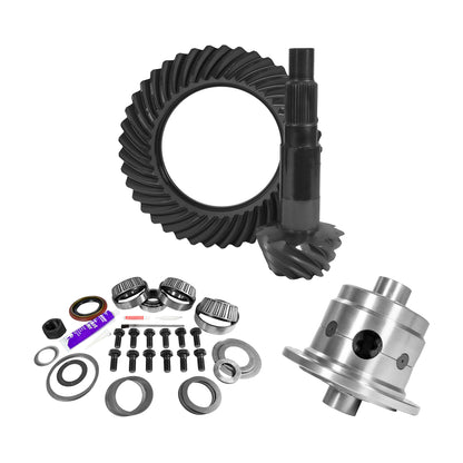 11.25 Inch Dana 80 3.73 Rear Ring & Pinion Install Kit 35 Spline Posi 4.125 Inch Bearing D80/ 11.25 Inch Dana 3.73 Rear R&P Gear/ Install Kit Package With Posi 4.125 Inch OD Head Bearing Yukon Gear