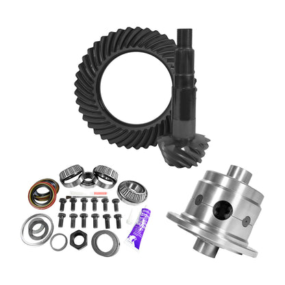 11.25 Inch Dana 80 3.73 Rear Ring & Pinion Install Kit 35 Spline Posi 4.375 Inch Bearing D80/ 11.25 Inch Dana 3.73 Rear R&P Gear/ Install Kit Package With Posi 4.375 Inch OD Head Bearing Yukon Gear