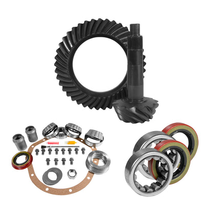 8.875 Inch GM 12T 3.73 Rear Ring & Pinion Install Kit Axle Bearings & Seals 12T GM 3.73 Rear R&P Gear/ Install Kit Package With Ak 1559 Yukon Gear