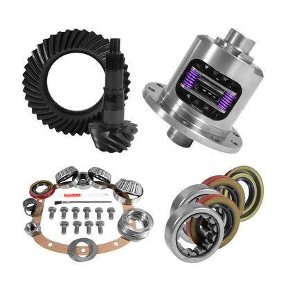 7.5/7.625 GM 4.11 Rear Ring & Pinion Install Kit 28 Spline Posi Axle Bearings 7.5 Inch / 7.625 Inch GM 4.11 Rear R&P Gear/ Install Kit Package W/ 28 Spline Posi & Ak 1563 Axle Bearings 2.25 Inch OD Yukon Gear