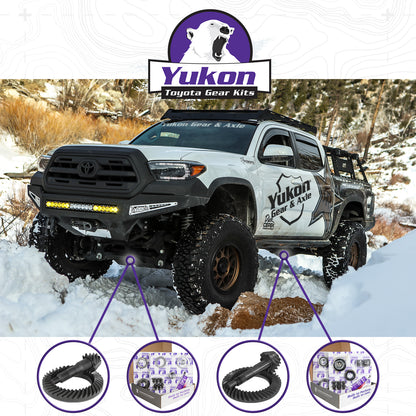 Ring & Pinion Gear Kit Package Front & Rear With Install Kits - Toyota 8.75/8IFS Toyota Tacoma 2016 & Up (8.75/8IFS) 5.29 Ratio Gear Package Yukon Gear
