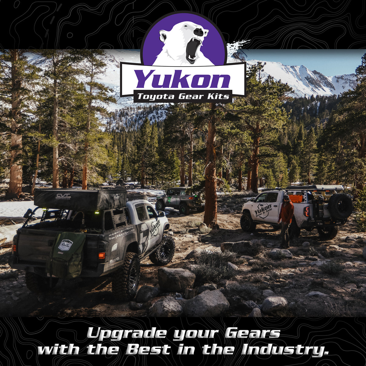 Ring & Pinion Gear Kit Package Front & Rear With Install Kits - Toyota 8.75/8IFS Toyota Tacoma 2016 & Up (8.75/8IFS) 5.29 Ratio Gear Package Yukon Gear