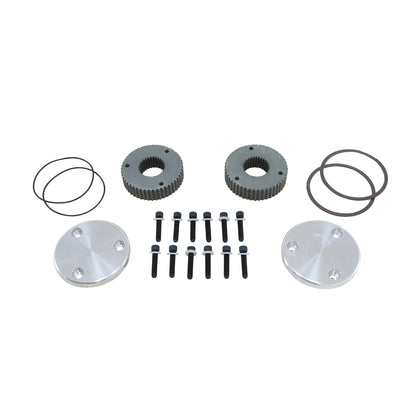Hardcore Drive Flange Kit Dana 60 30- Spline Outer Stubs W/ Engraved Caps Hardcore Flange Set D60 30 Spline Engraved Both Sides Yukon Gear
