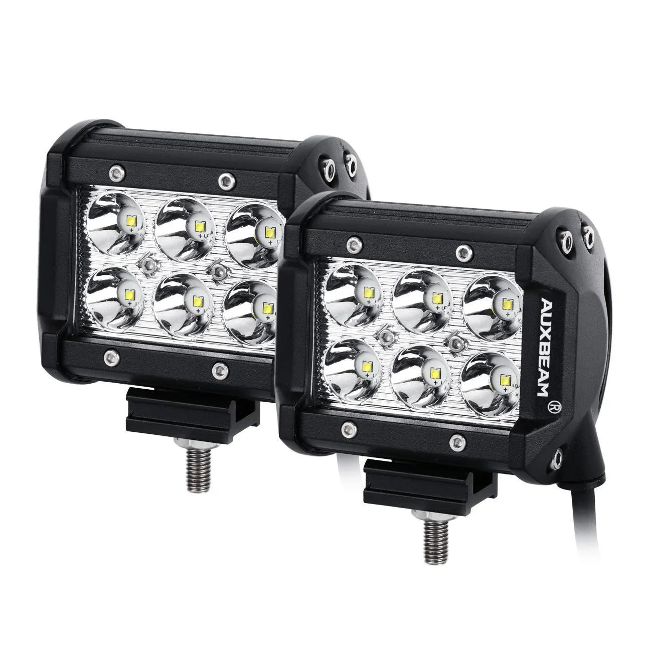 7" LED Halo Headlights + 4" Inch LED Fog Lights with DRL + 5D-PRO 52" Straight LED Light Bar + Windshield Mounting Brackets + 18W Spot Beam Pod Lights Set for for Jeep Wrangler JK
