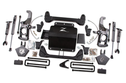 11-19 Silverado/Sierra 2500HD/3500HD 5.0 Inch Lift Kit With Top Overload With Fox Adventure  Shocks Zone Offroad