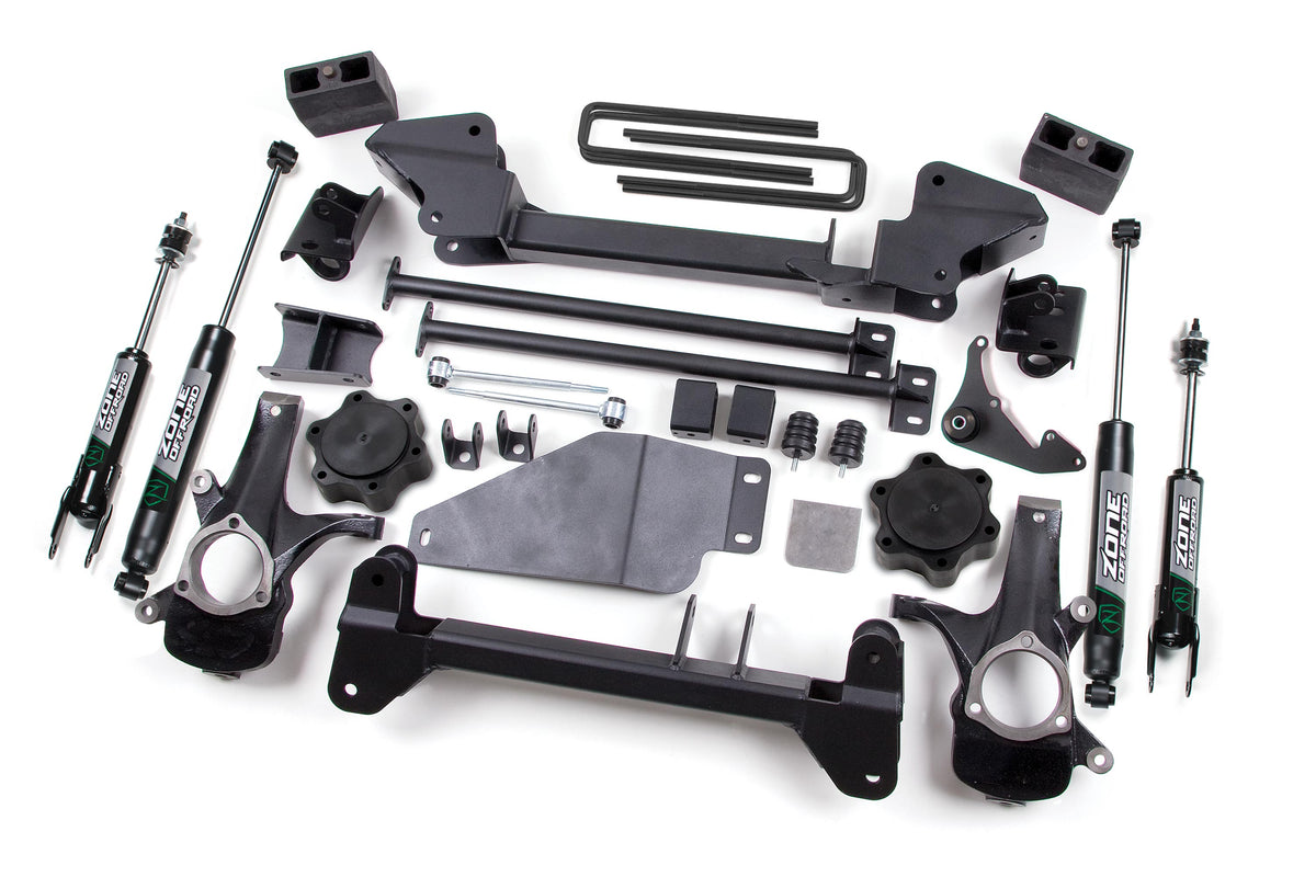 99-06 K1500 00-06 Silverado/Sierra 1500 6 Inch Torsion Bar Drop Lift Kit Zone Offroad