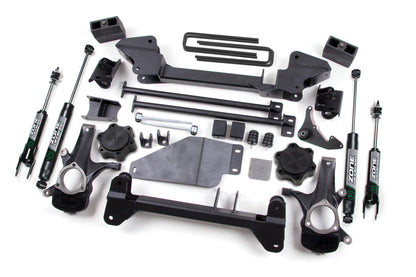 99-06 K1500 00-06 Silverado/Sierra 1500 6 Inch Torsion Bar Drop Lift Kit Zone Offroad