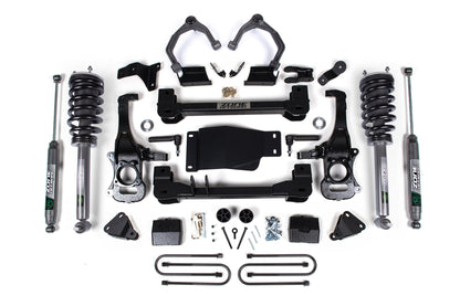 25-26 Chevrolet Silverado Trail Boss 1500 - GMC Sierra AT4 1500 4WD 4 Inch Suspension Lift Kit, 3 Inch Rear Lift, Block - Nitro Loaded Struts, Nitro Shocks Zone Offroad