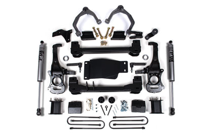 6 Inch Lift Kit For 2025 Silverado/Sierra 1500 Custom/LT/LTZ/PPV/RST/WT/Elevation/PRO/SLE/SLT 4WD 5 Inch Rear Block Spacer Front Zone Offroad