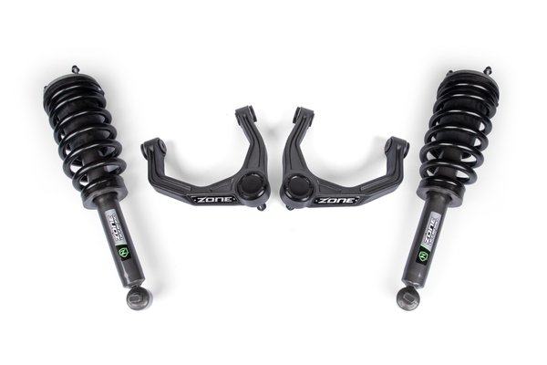 19-26 Chevrolet Silverado 1500 - GMC Sierra 1500 4WD 2 Inch Leveling Kit, 0 Inch Rear Lift - Nitro Loaded Struts Zone Offroad