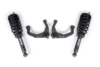 19-26 Chevrolet Silverado 1500 - GMC Sierra 1500 4WD 2 Inch Leveling Kit, 0 Inch Rear Lift - Nitro Loaded Struts Zone Offroad