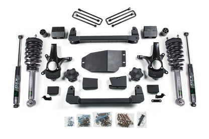 07-13 Chevrolet Silverado 1500 - GMC Sierra 1500 4WD 4 Inch Suspension Lift Kit, 3 Inch Rear Lift, Block - Nitro Loaded Struts, Nitro Shocks Zone Offroad