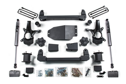 07-13 Chevrolet Silverado 1500 - GMC Sierra 1500 4WD 4.5 Inch Suspension Lift Kit, 3 Inch Rear Lift, Block - N/A, Fox 2.0 Adventure Series Shocks Zone Offroad
