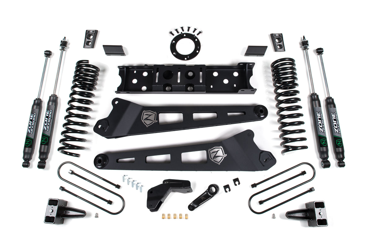 19-24 RAM 3500 4 Inch Radius Arm Gas 2 Inch Rear Block Without Overload Zone Offroad