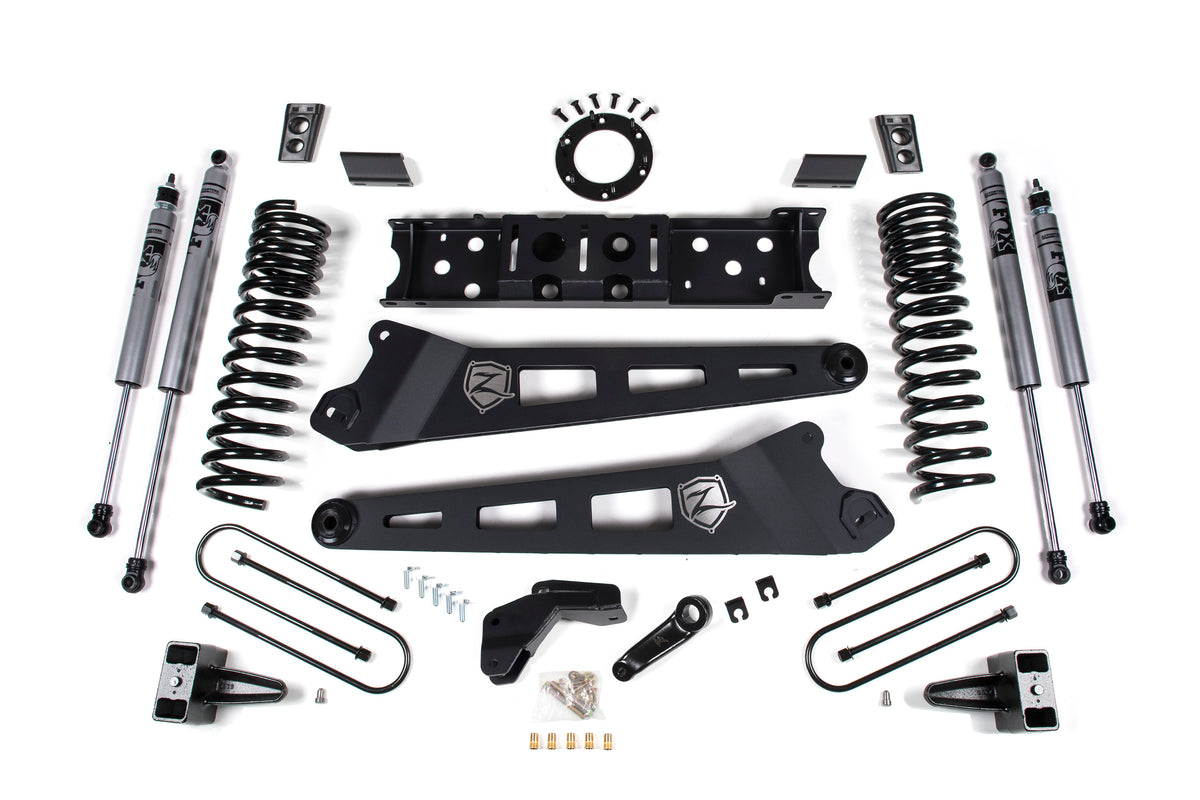 19-24 RAM 3500 4 Inch Radius Arm Bracket Gas 3 Inch Rear Block Without Overload Zone Offroad