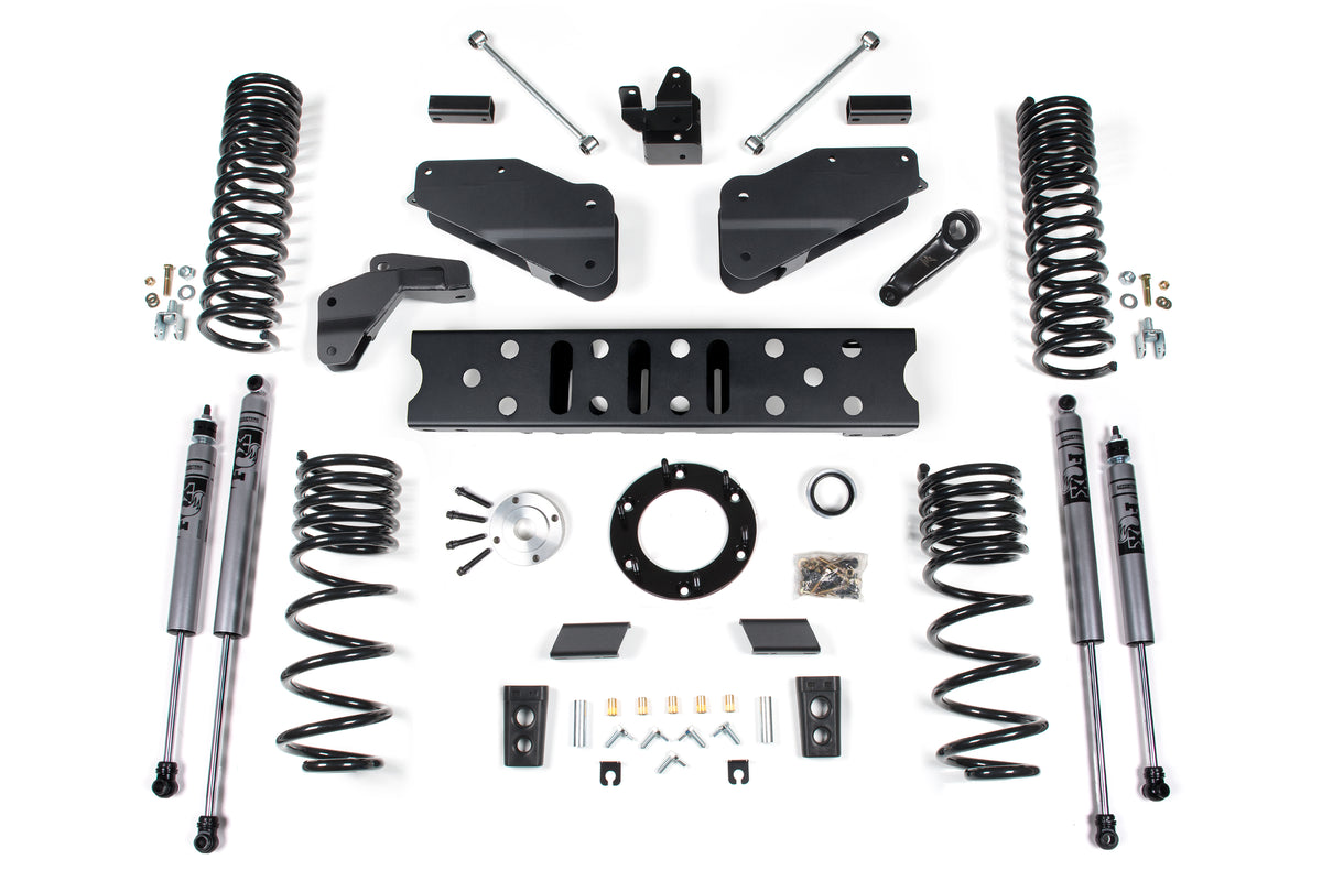 19-24 RAM 2500 6.5 Inch Radius Arm Bracket 4.5 Inch Rear Coils Diesel 6-Bolt T-Case Zone Offroad
